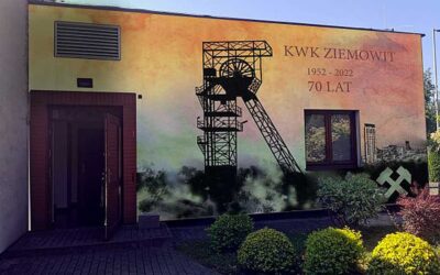 Mural na 70-lecie kopalni Ziemowit został uroczyście odsłonięty.