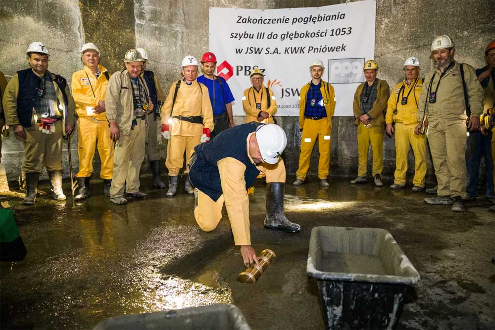 Zakończono najtrudniejszy etap pogłębiania szybu III w KWK Pniówek